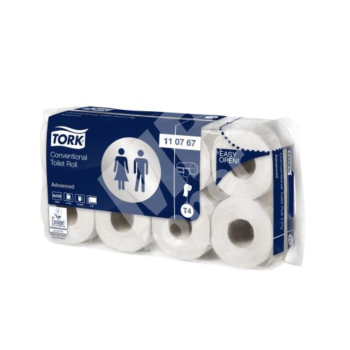Tork toaletní papír konvenční role Advanced, 2vrstvý, bílá, T4 1