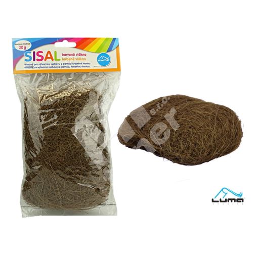 Sisal Luma, hnědý 30g 1
