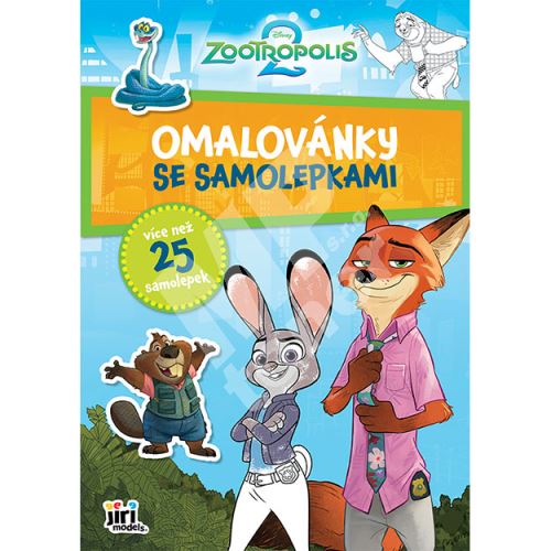 Omalovánky A4 se samolepkami Zootropolis 1