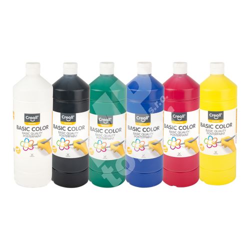 Temperové barvy Creall, mix barev, 6 x 1000ml 1