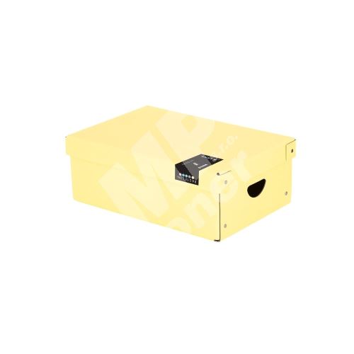 Krabice lamino malá Pastelini, žlutá 1