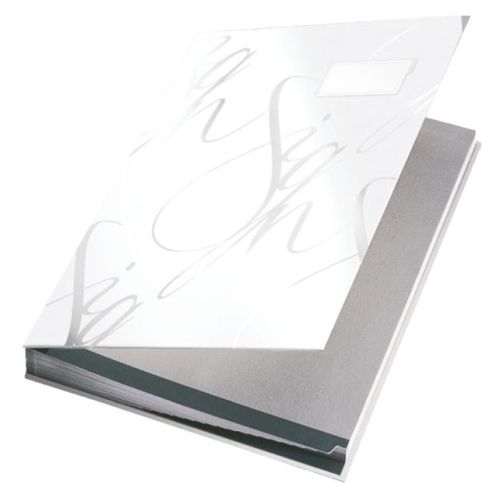 Podpisová kniha designová Leitz, bílá