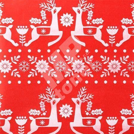 Vánoční balící papír Victoria 70 x 200 cm, jelen 2