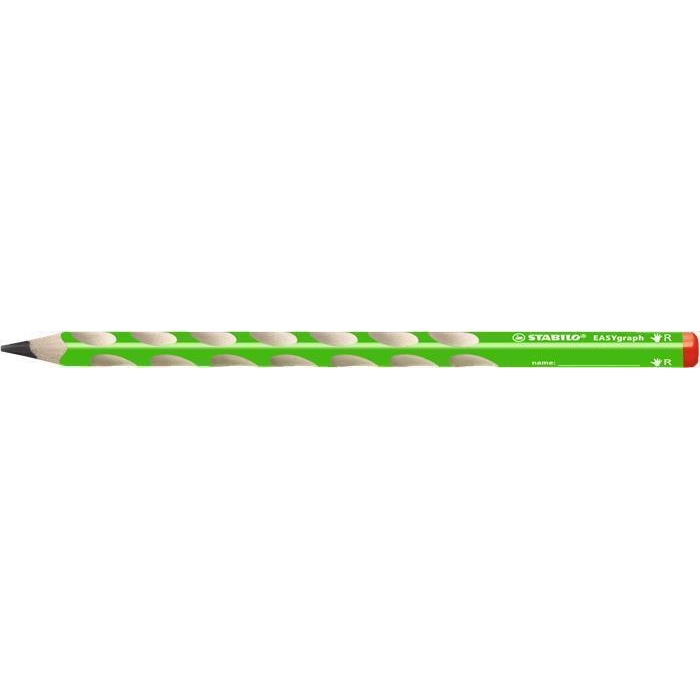 Grafitová tužka Stabilo Easygraph, zelená, pro praváky, HB
