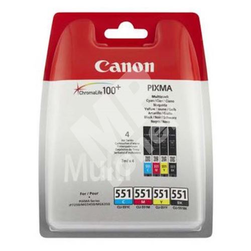 Cartridge Canon CLI-551 CMYK, 6509B008, originál 1