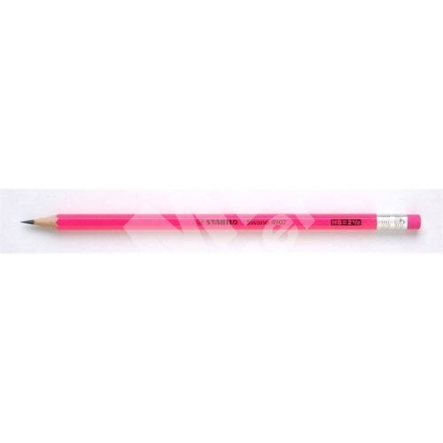 Grafitová tužka Stabilo Neon, růžová, šestihranná, HB 1