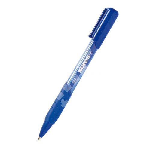 Kuličkové pero Kores K6 Pen Soft Grip, mechanické, modré 2