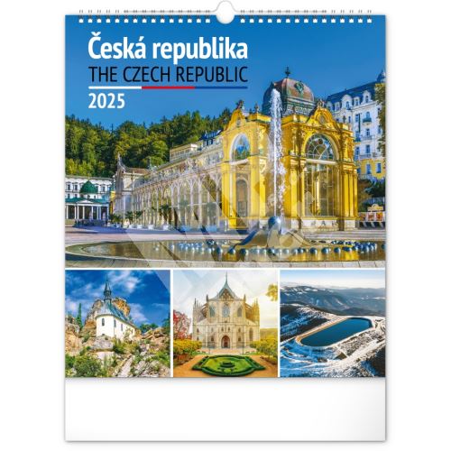 Nástěnný kalendář Notique Česká republika 2025, 30 x 34 cm 1