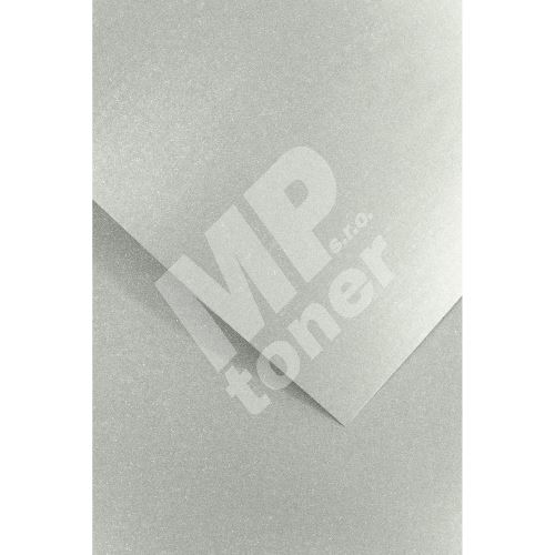 Ozdobný papír Millenium, stříbrný, 220g, 20ks 1