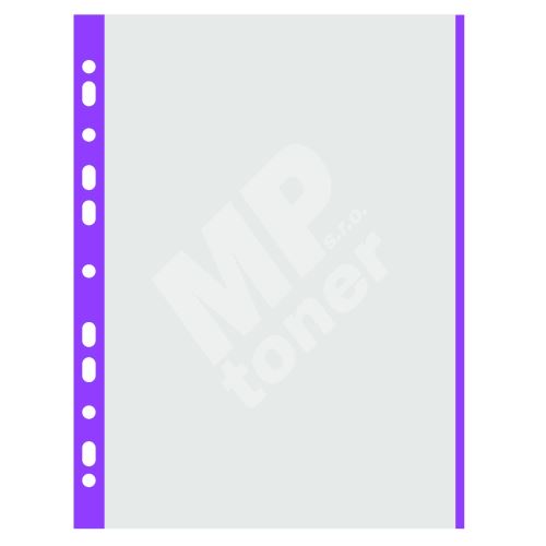 Donau prospektový obal matný A4, PP, 40 µm, fialový okraj, 100 ks 1