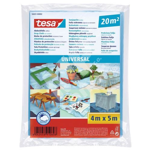 Zakrývací fólie Universal, 5 m x 4 m, Tesa 1