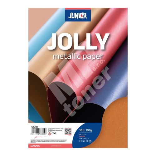 Dekorační papír Metallic měděný A4, 10 ks, 250 g 1