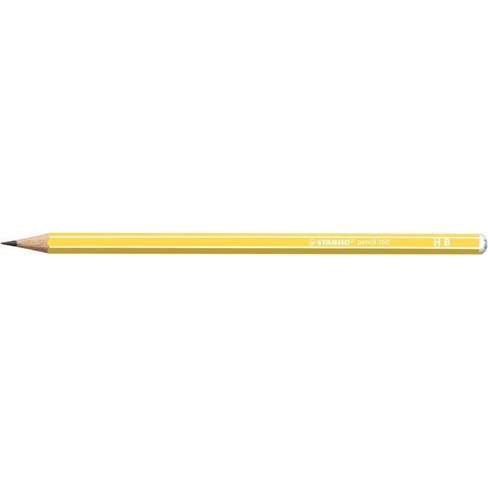 Grafitová tužka Stabilo Pencil 160, žlutá, šestihranná, HB