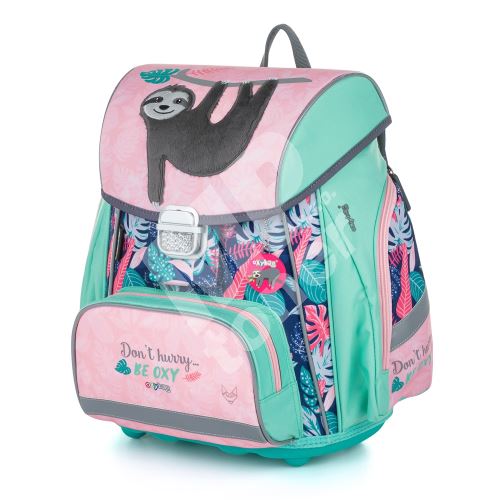 Školní batoh Premium Lenochod, růžový 1