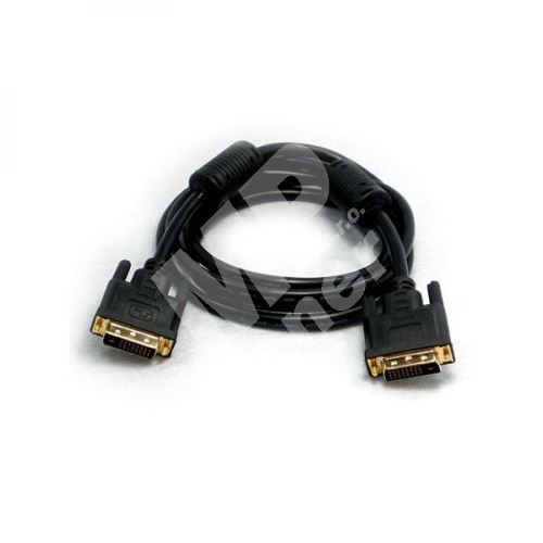 Kabel DVI-D (dual link), 24+1 M/24+1 M, 20 m, feritové stínění, pozlacené konektory 1