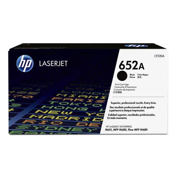 Toner HP CF320A, Color LaserJet Enterprise M680z, M651dn, black, 652A, originál