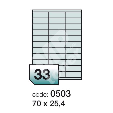 Samolepící etikety Smart Line A4 70x25,4 mm 100 archů 1