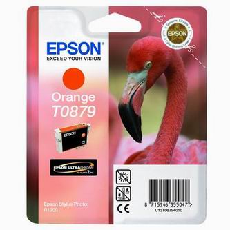 Inkoustová cartridge Epson C13T08794010, Stylus Photo R1900, oranžová, 1*11,4ml, originál