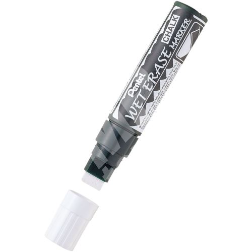 Pentel SMW56 Wet Erase, křídový popisovač, bílý 2