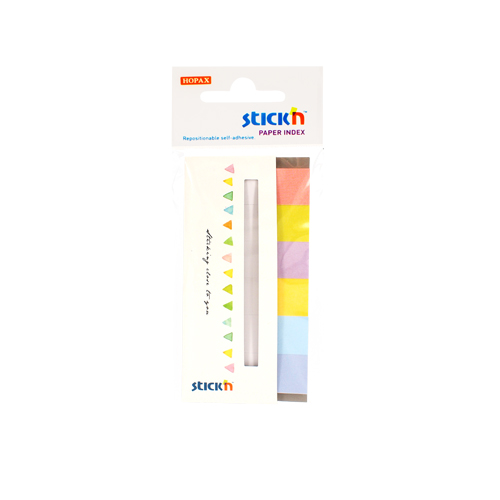 Papírové samolepicí záložky Stick'n pudrové barvy, 45 x 15 mm