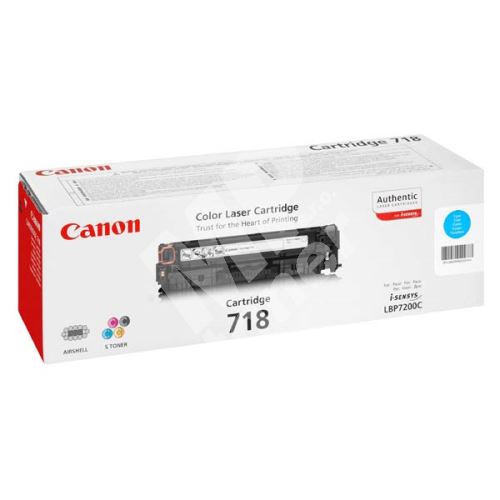 Toner Canon CRG718C, cyan, originál 1