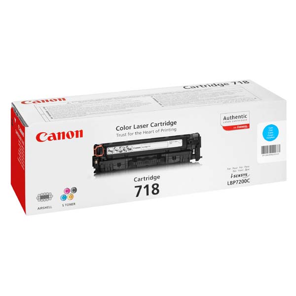 Toner Canon CRG-718C, LBP-7200Cdn, cyan, CRG718C, 2661B002 originál
