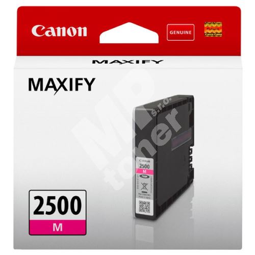 Cartridge Canon PGI-2500M, magenta, 9302B001, originál 1