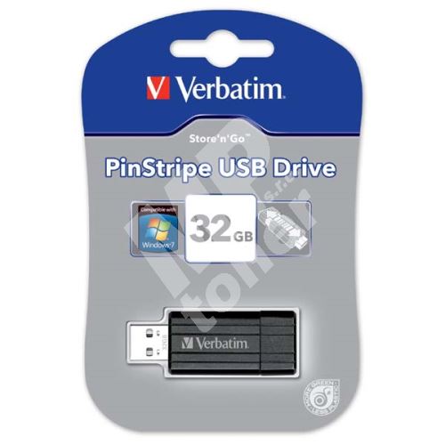 Verbatim 32GB Store n Go PinStripe, USB flash disk 2.0, 49064, černá 1