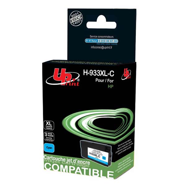 Kompatibilní cartridge HP CN054AE, cyan, No.933XL, UPrint