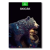 Skicák Stepa A3, černý, 20listů