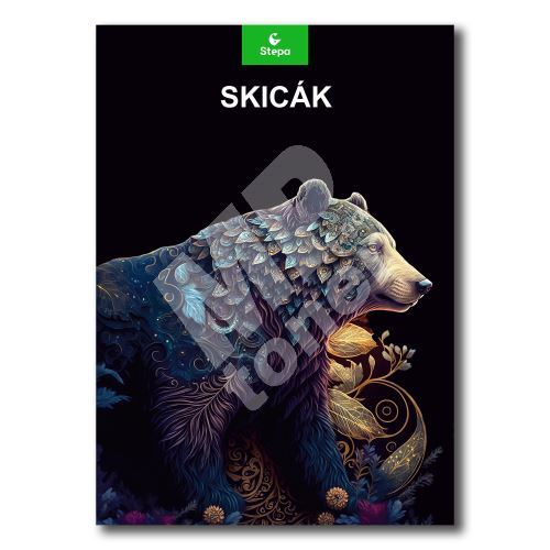 Skicák Stepa A3, černý, 20listů 1