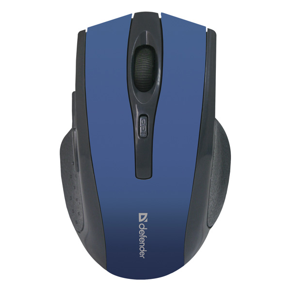 Myš Defender Accura MM-665, 1600DPI, optická, 6tl., bezdrátová, černo-modrá