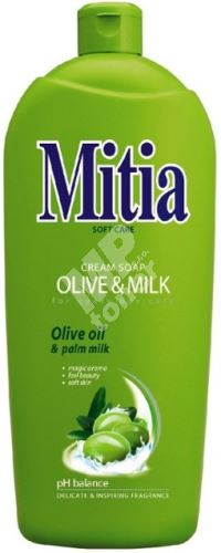 Mitia Olive & Milk tekuté mýdlo náhradní náplň 1 l 1