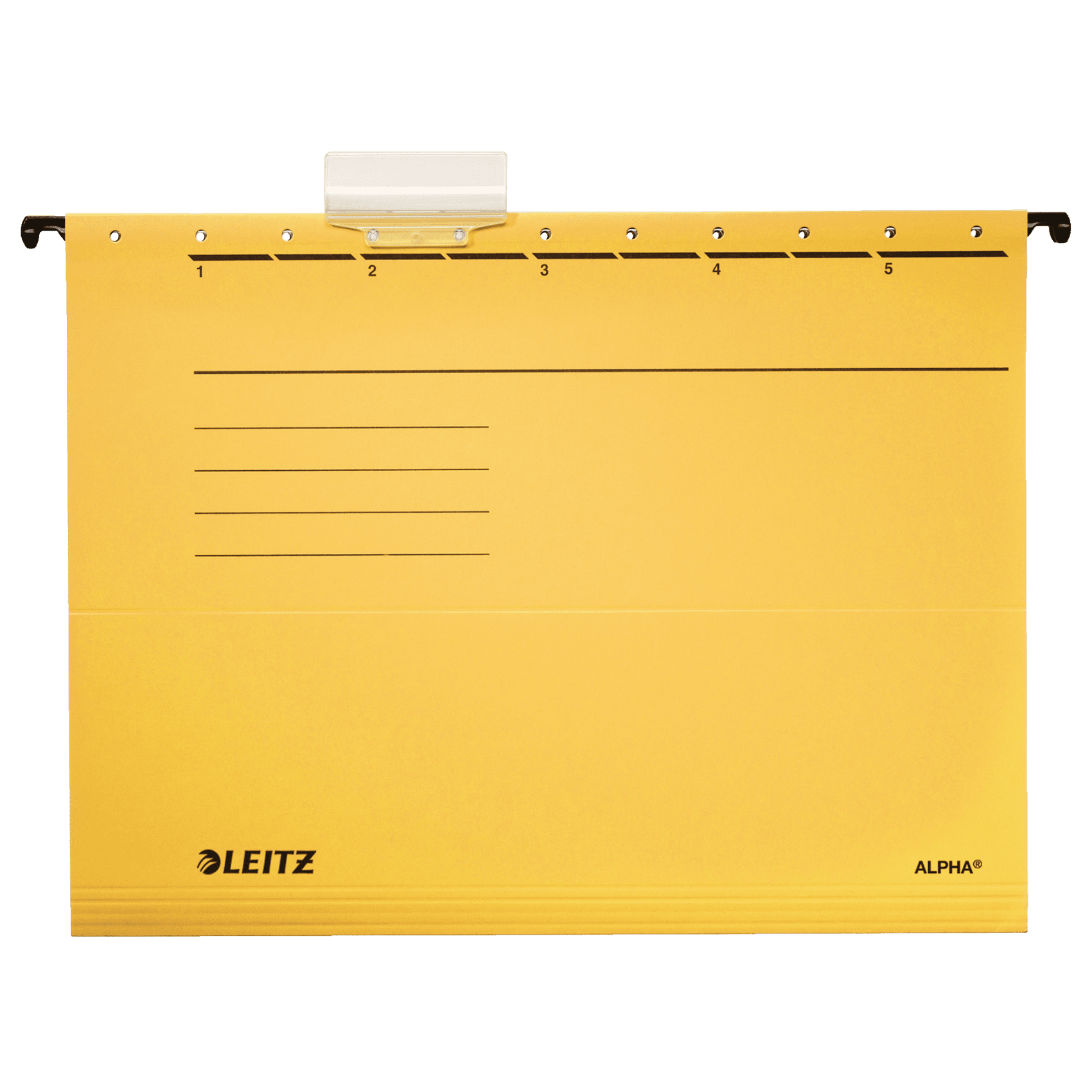 Závěsné desky Leitz Alpha typu "V", žluté