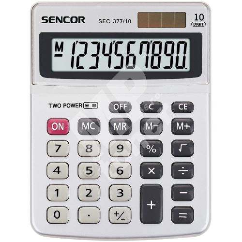 Kalkulačka Sencor SEC 377/10 Dual 1