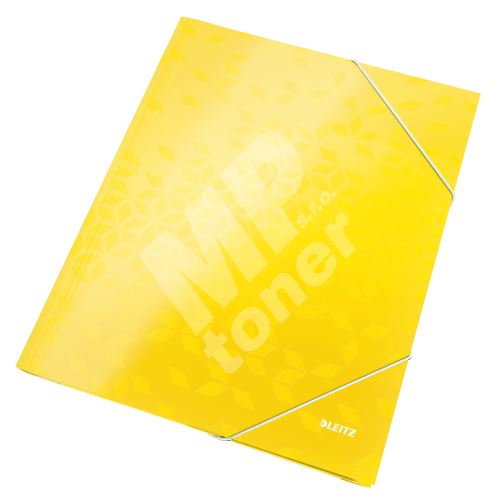 Tříchlopňové desky Leitz WOW A4, žluté 1