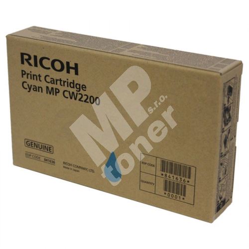 Cartridge Ricoh 841636, cyan, originál 1