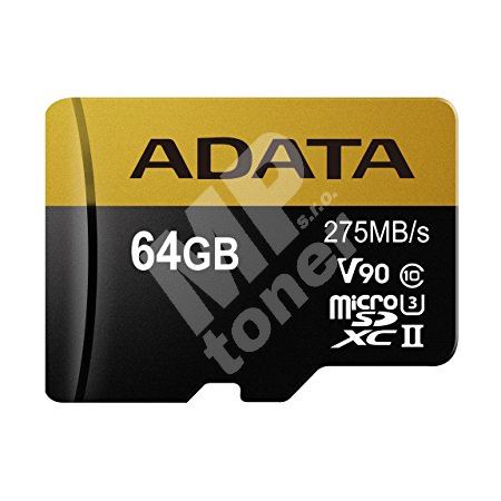 ADATA 64GB microSDXC UHS-II U3 s adapterem 1