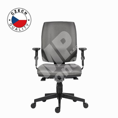 Kancelářské ergonomické křeslo Powerton Hana, šedé 1