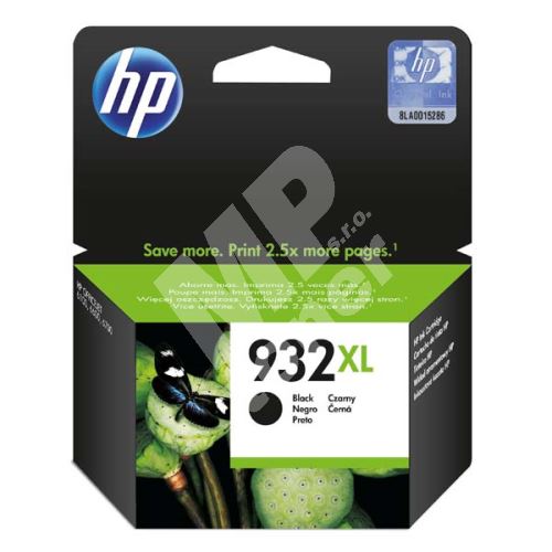 Cartridge HP CN053AE, black, No.932XL, originál 1