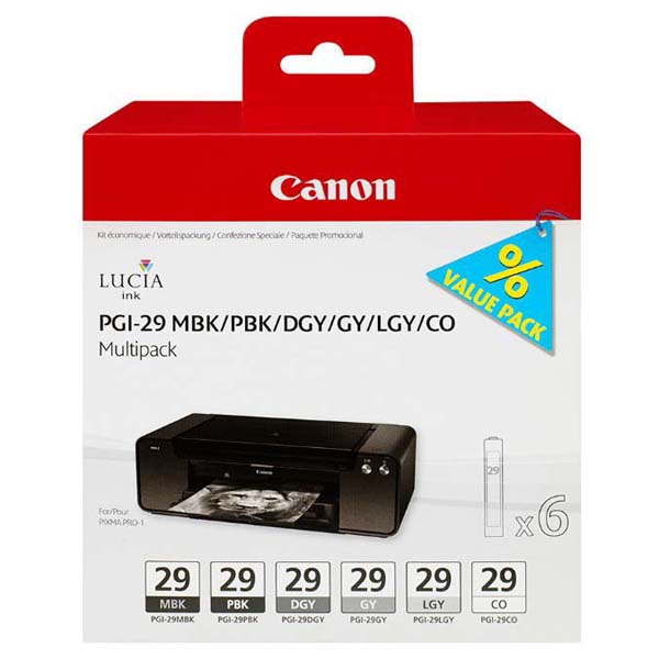 Inkoustová cartridge Canon PGI-29, Pixma Pro 1, sada šedé, originál
