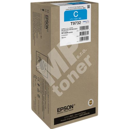 Inkoustová cartridge Epson C13T973200, WF-C869R, cyan, originál 1