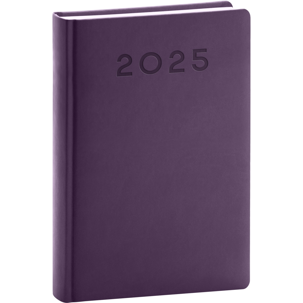 Denní diář Notique Aprint Neo 2025, fialový, 13 x 18 cm