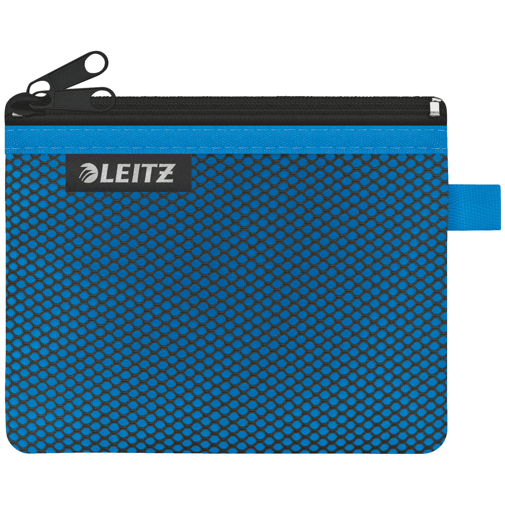 Dvojitá textilní kapsa Leitz Wow, velikost S, modrá