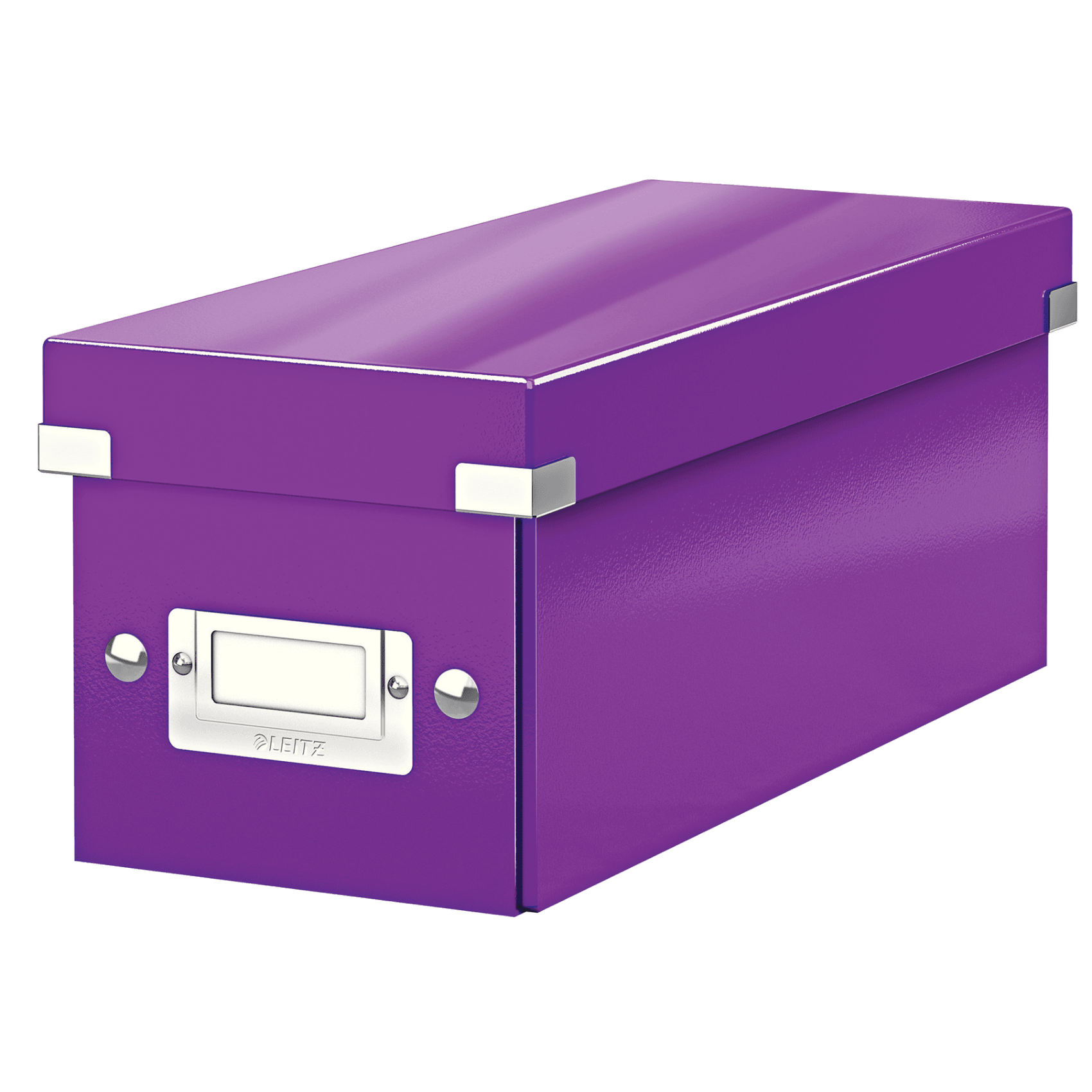 Archivační krabice na CD Leitz Click-N-Store WOW, purpurová