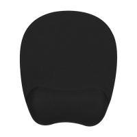 Podložka pod myš Powerton, ergonomická, paměťová pěna, černá Podložka pod myš Powerton, ergonomická, paměťová pěna, černá