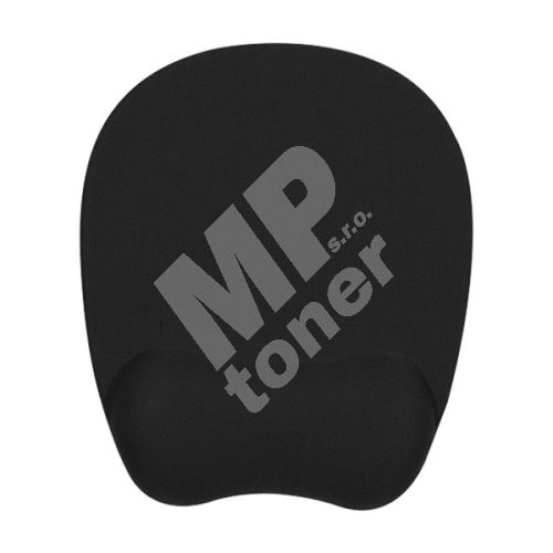 Podložka pod myš Powerton, ergonomická, paměťová pěna, černá 1