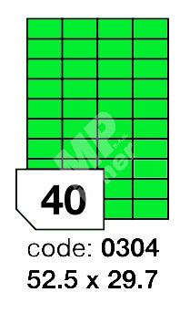 Samolepící etikety Rayfilm Office 52,5x29,7 mm 300 archů, matně zelená, R0120.0304D 1