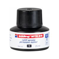 Inkoust pro permanentní fixy Edding MTK25, černý Inkoust pro permanentní fixy Edding MTK25, černý