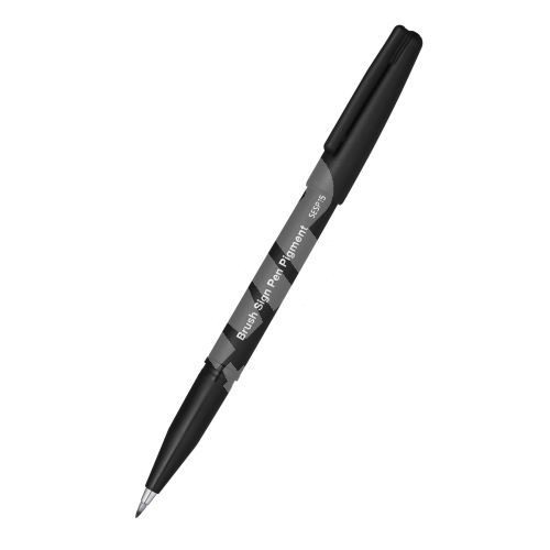 Pentel Brush Sign Pen Pigment SESP15 šedý 4